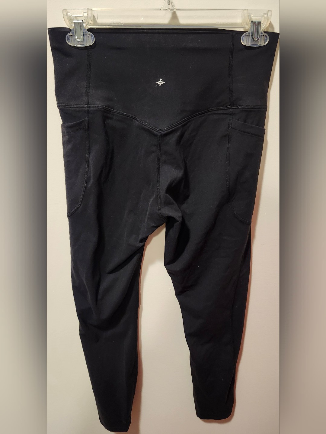 Halara Black High-Rise Leggings With Logo Waist Tag